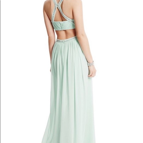 MINT GREEN MARCIANO GOWN - Picture 2 of 4